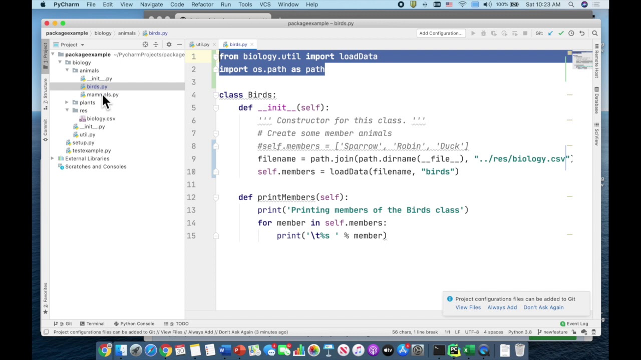 PyCharm Video 5-4: How to develop code in a code branch in PyCharm ...