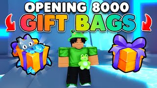I opened 8000 GIFT BAGS in Pet Sim 99 and THIS HAPPENED!