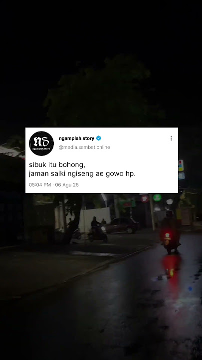sakjane yowes di woco, tapi neng notif tok  #jowostory   #jowopride