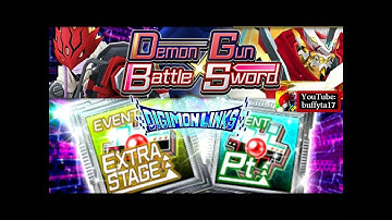 Digimon Links - Demon Gun X Battle Sword Event + Chip Capture Summon