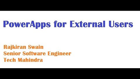 PowerApps for External Users