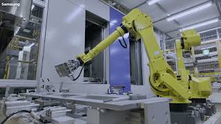Inside Samsung Futuristic Factory Building Massive Amount of Smartphone Armor - Production Line