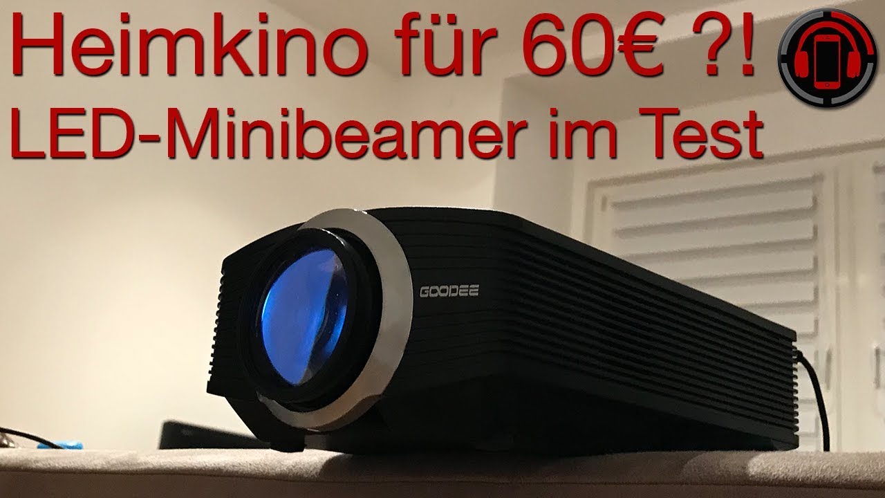  New Heimkino-LED Projektor für 60€ ?! - GooDee 1800 Lumen Mini Beamer Unboxing