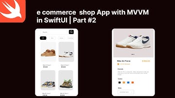 e commerce  shop App with MVVM in SwiftUI | Part #2