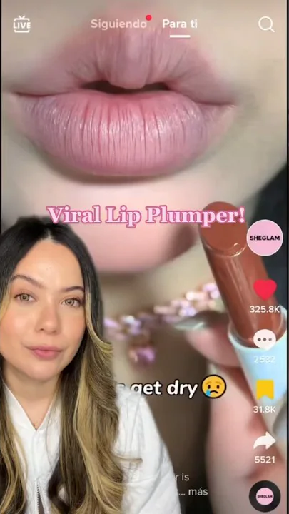 El mejor Lip Plumper! #makeup  #viralmakeup #SHEGLAM #SHEGLAMLipPlumper