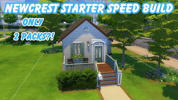Newcrest 19k Tiny Home Comfy Cubby On The Mini! | The Sims 4 Speed build [No CC, Limited Packs]