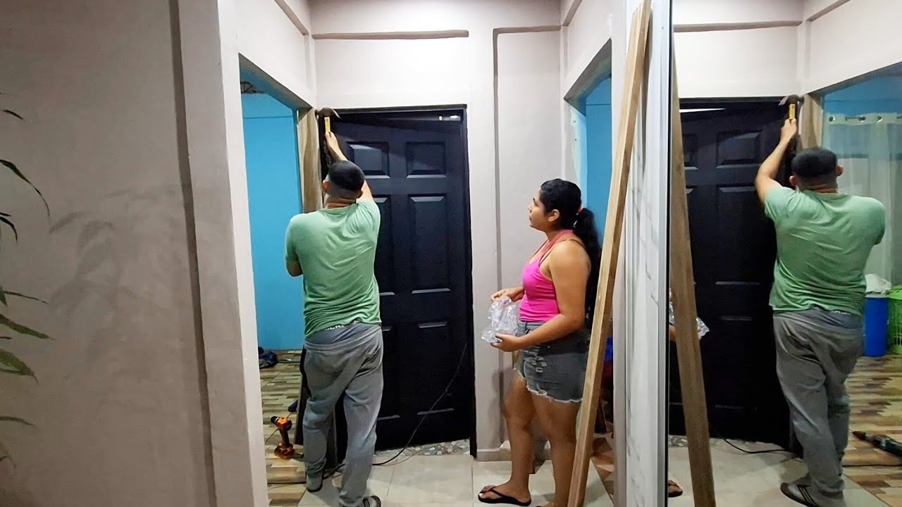 PONIENDO LAS PUERTAS EN NUESTRA CASA 🏡👏!! Trabajo en pareja 