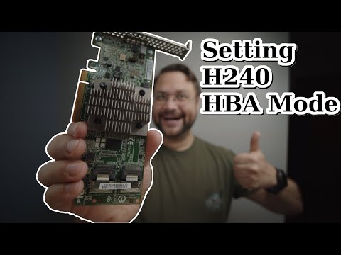 Setting HP H240 to HBA mode! (Troubleshooting)