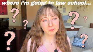why i turned down two top universities || my law school decision (factors + scholarship reaction)
