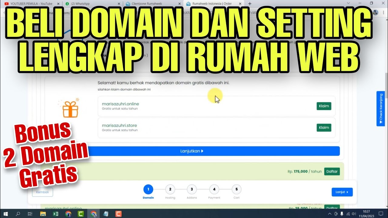 Cara Membeli Domain BLOG Di Rumah Web Terbaru 2023 YouTube Cara Membeli Domain Blog Di Rumah Web Terbaru 2023 Youtube