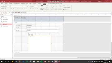 Tạo Form và Form con trong Access