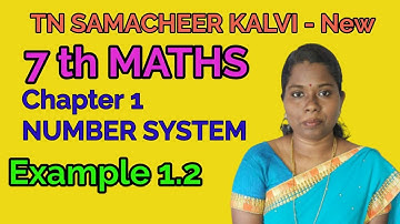 7th Maths Chapter 1 Example 1.2 || Number System Term 1 || Easy School Maths