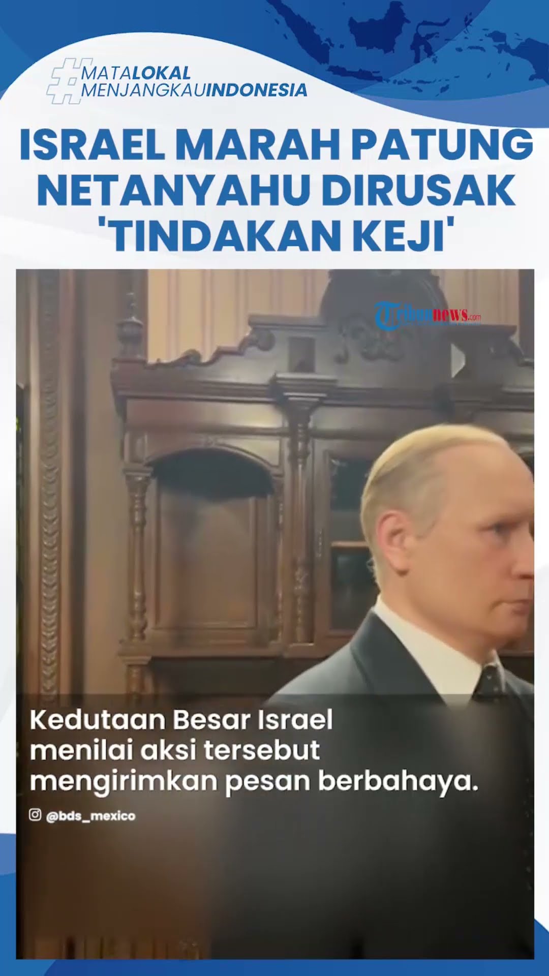 Israel Marah Tak Terima Patung Netanyahu di Meksiko Dirusak Aktivis Pro Palestina: Tindakan Keji