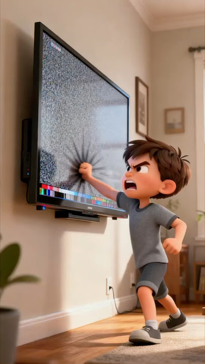 TV has no signal #animation #cartoon #3d