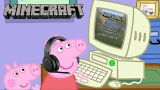 картинка: Свинка Пеппа играет в Mineсraft | Кром