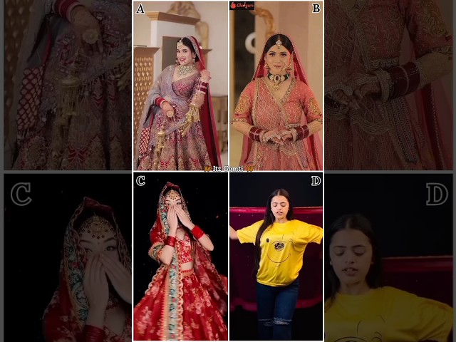 Who is Beautiful In wedding look.. ❤️😍 || Sunaina thakur 🆚 Daizy aizy 🆚 Simpal kharel 🆚 Dipika rana class=