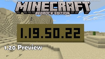 Minecraft Bedrock Beta Preview 1.19.50.22