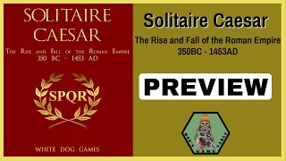 Solitaire Caesar from White Dog Games Preview
