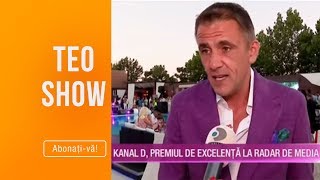 Teo Show (27.06.2019) - Kanal D, premiul de excelenta la Radar de media! Teo Show (27.06.2019) - Kanal D, premiul de excelenta la Radar de media!