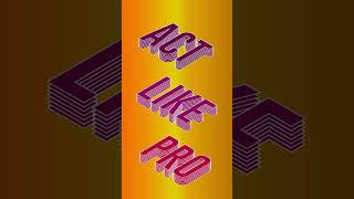 3D Isometric Text Effect In Adobe Illustrator, Illustrator Tips and Tricks #Shorts