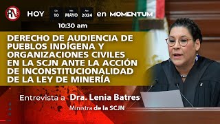Ley Minera / Derecho de audiencia de Pueblos Indigenas y Organizaciones Civiles: Lenia Batres