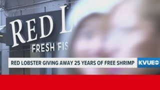 Free shrimp. For 25 years. Yes, really.