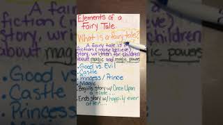 Fairy Tale Anchor Chart 1