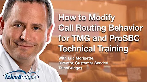 How to modify call routing behavior for TMG and ProSBC
