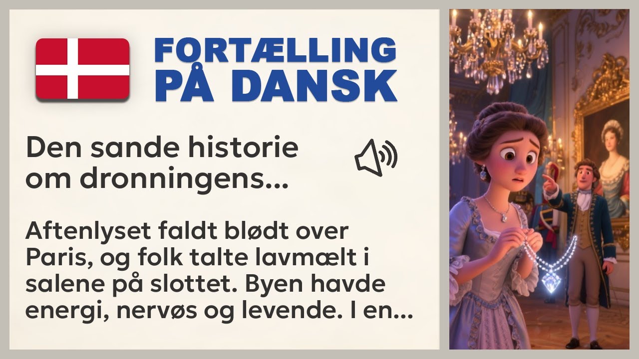 Shocking True Tale! 👑 The Queen’s Necklace Scandal | Learn Danish for Beginners