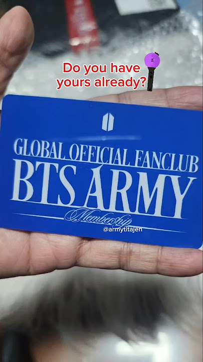 Finally got my BTS ARMY Fan Club Membership card ! Do you have yours too? #weverseshop