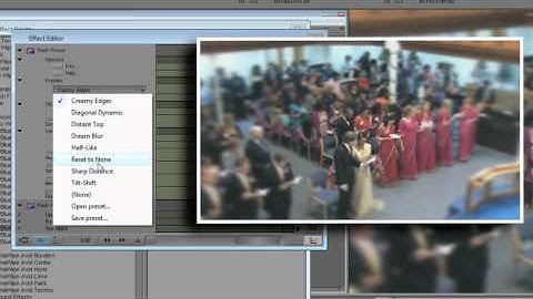 Creating Depth of Field using Rack Focus in Avid Media Composer