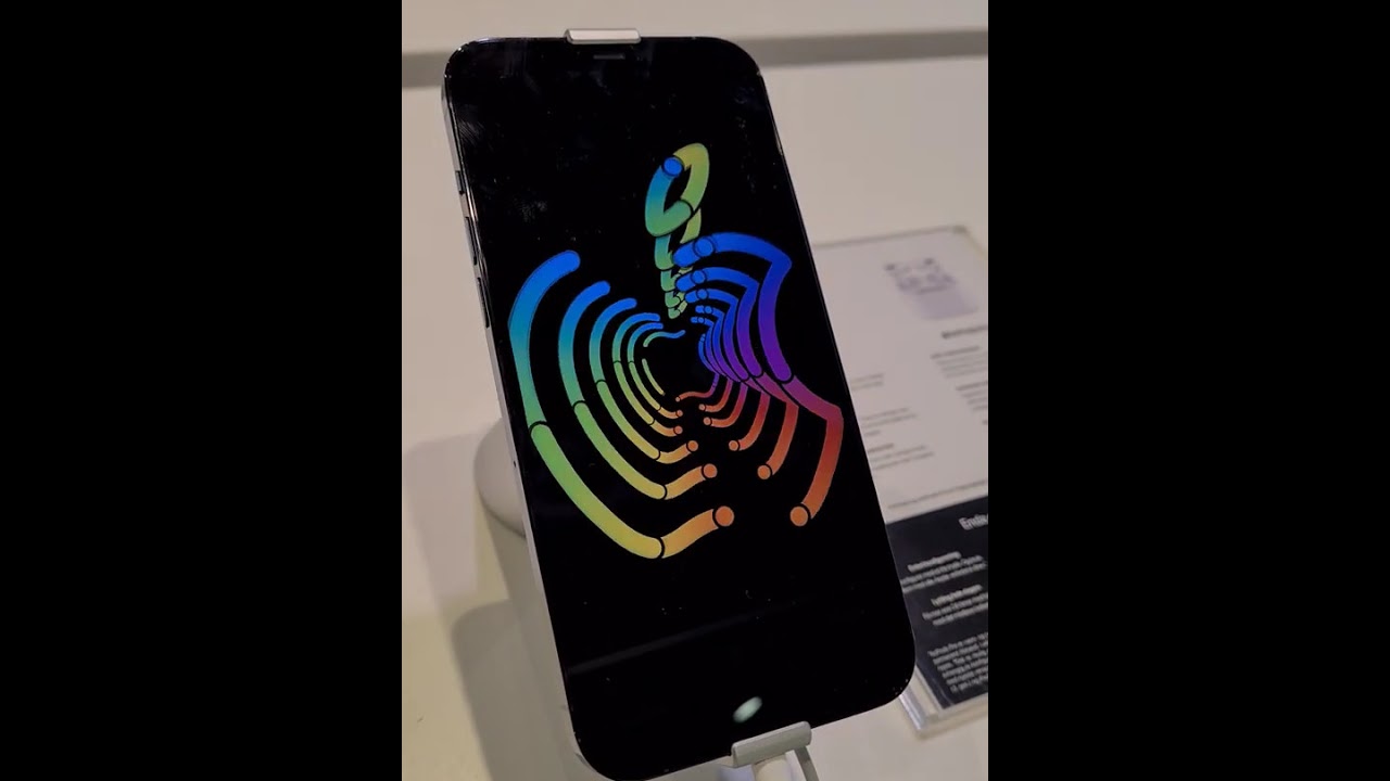 Apple logo animation on iPhone 12 Pro Max  Shorts