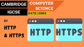 57. CAMBRIDGE IGCSE (0478-0984) 5.1 HTTP and HTTPS