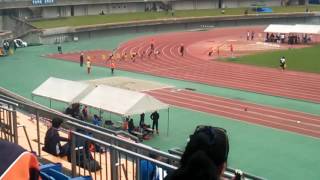 20161022北信越新人戦陸上競技 男子100m予選3組