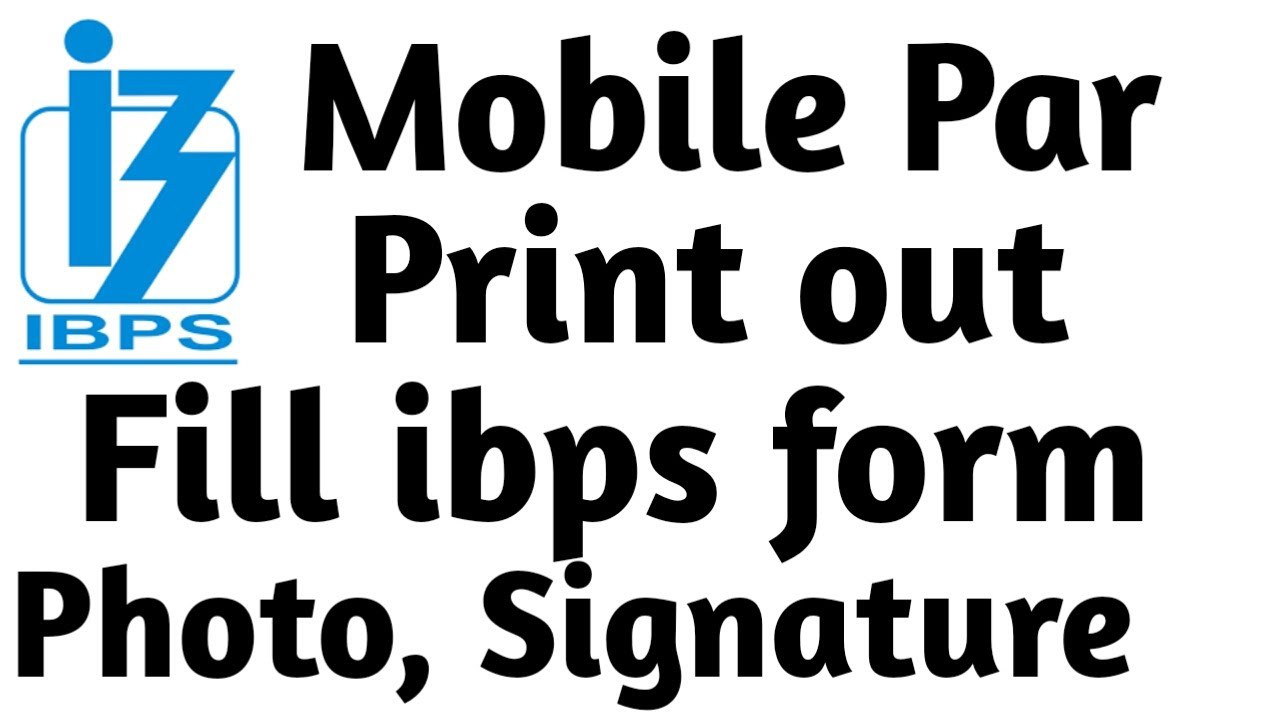 Ibps rrb form fill in mobile