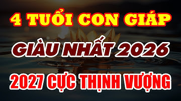Tử Vi 4 Con Giáp: Giàu Nhất Năm 2026, Sang Năm 2027 Vô Cùng Thịnh Vượng