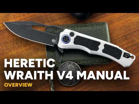 Heretic Wraith V4 Manual - MagnaCut Button Lock Flipper Overview