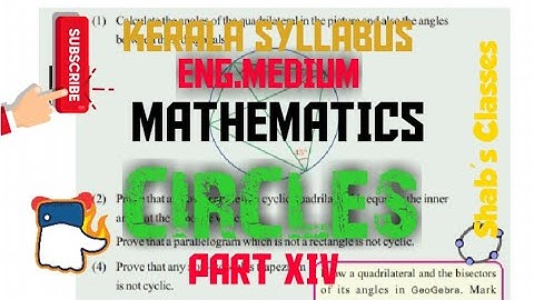 Xth STD - Kerala Syllabus// MATHS "CIRCLES"! PART XIV