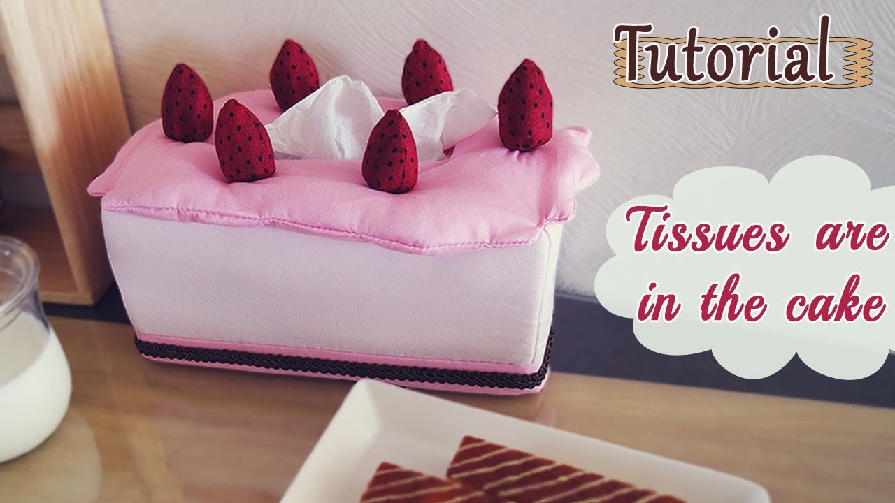 DIY Cake Tissue Box Cover - YouTube
