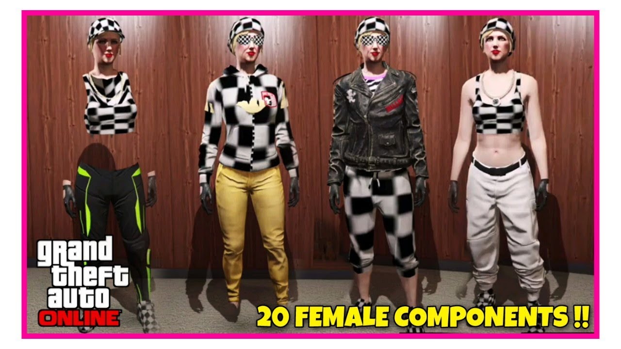 GTA 5 Online Top 20 Best Female Outfits Components! theft synonym