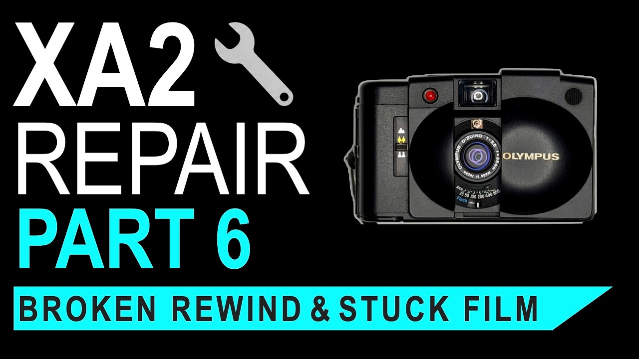 Olympus XA2 Repair Series – Part 6 – Broken Rewind Shaft and Film