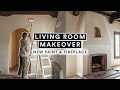 EXTREME LIVING ROOM MAKEOVER ✨ Part 3 ✨ Perfect Paint &amp; DIY Fireplace