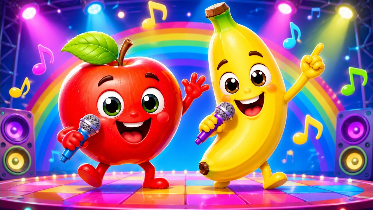 Apple & Banana’s Funny Food Adventure! 🍎🍌 | What Happens Next? | 40 Min Kids Songs & Rhymes