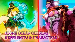 「JJBA STONE OCEAN OP」-  References &amp; Characters