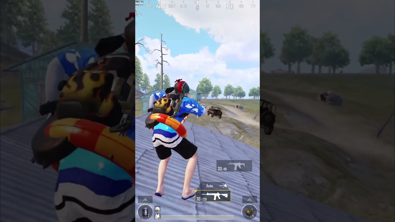 Suprise enemies from top with dinosaur 