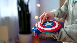 Hasbro Marvel Avengers Mech Strike Captain America Strikeshot Shield