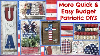 ⭐ QUICK EASY DOLLAR TREE BUDGET PATRIOTIC HOME DECOR DIYS | Magnolia Design Co | Americana Crafts