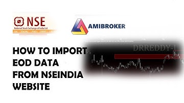HOW TO IMPORT EOD DATA FROM NSEINDIA SITE TO AMIBROKER || STEP BY STEP