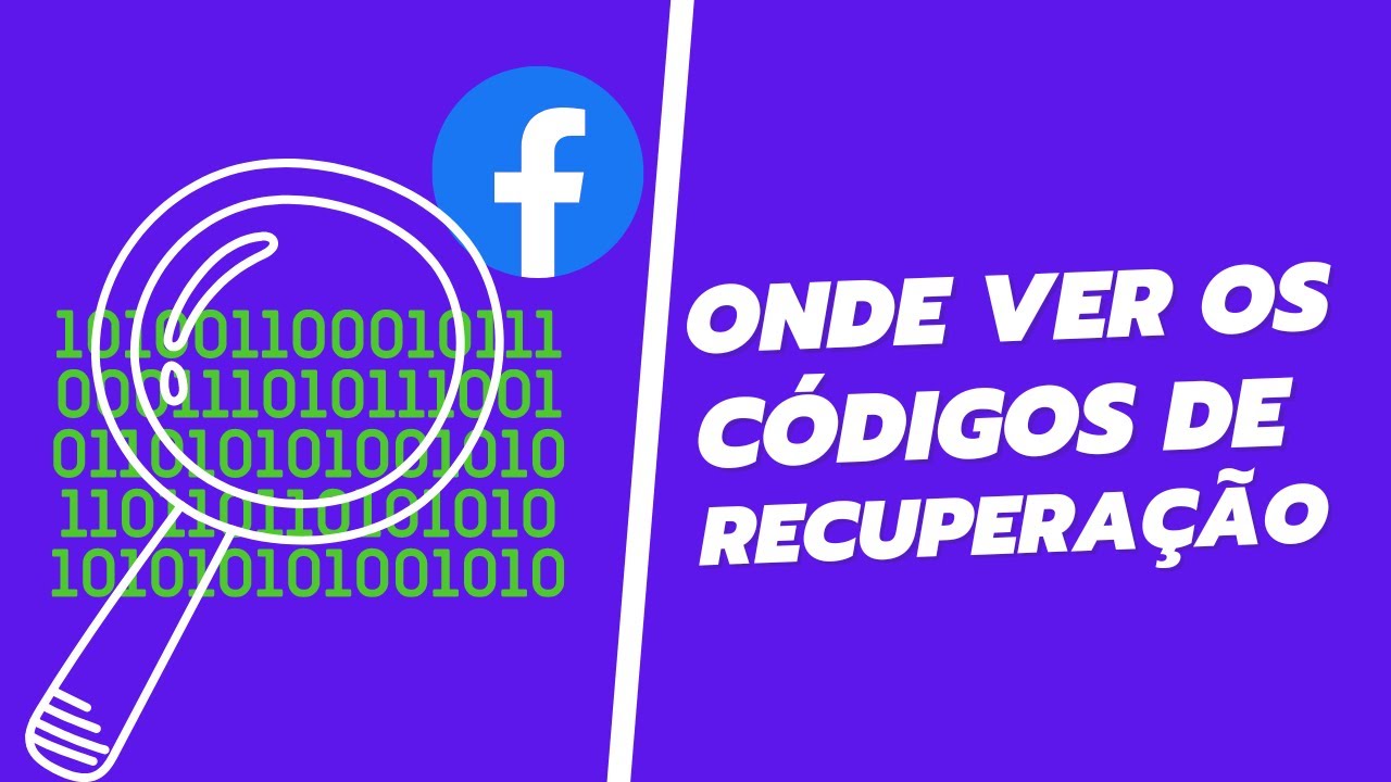 Onde ver Os Códigos De Recuperação Do Facebook - YouTube