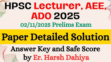 HPSC Lecturer AEE ADO Exam Answer key discussion and analysis & Expected cut-off prediction 